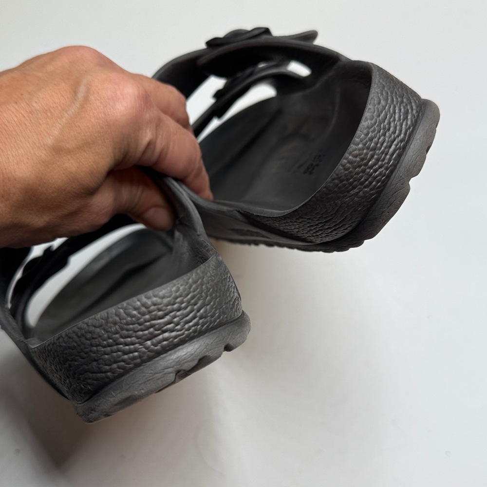 Birkenstock Silver Gray Arizona Two-strap Eva Sandals Shoe S-425 Sz 7-7.5/ 38 EU - Picture 6 of 9
